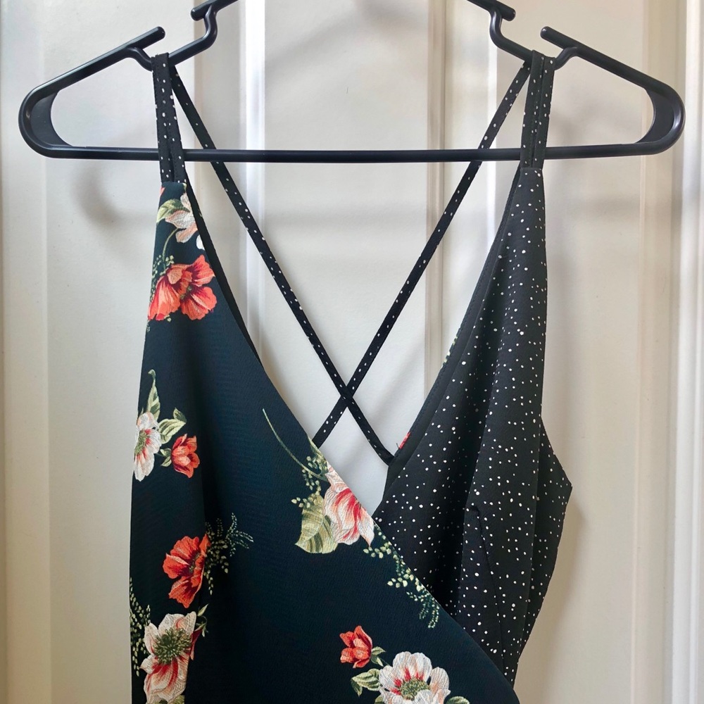 Topshop midi wrap dress